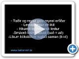 R�s 2 (1. hluti) - Sirr� tekur vi�tal vi� ��tttakanda 